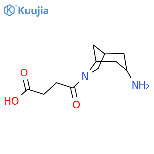 4-{3-Amino-6-azabicyclo[3.2.1]octan-6-yl}-4-oxobutanoic acid structure