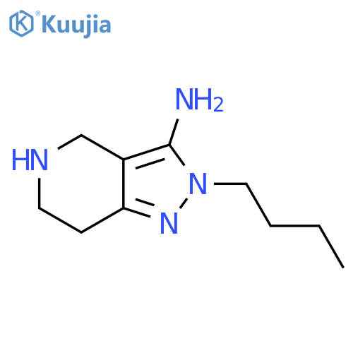 2-butyl-2H,4H,5H,6H,7H-pyrazolo[4,3-c]pyridin-3-amine structure
