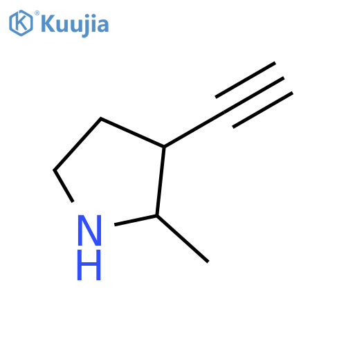 Pyrrolidine, 3-ethynyl-2-methyl- structure