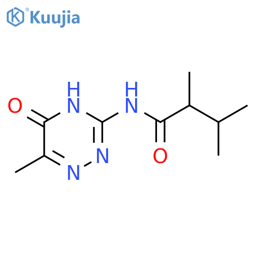 2,3-dimethyl-N-(6-methyl-5-oxo-2,5-dihydro-1,2,4-triazin-3-yl)butanamide structure