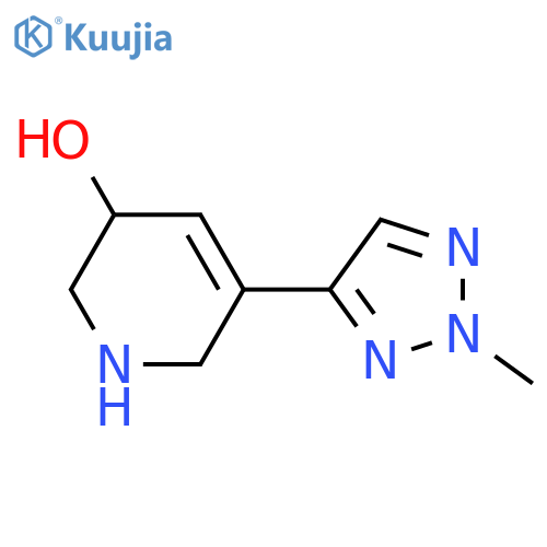 5-(2-methyl-2H-1,2,3-triazol-4-yl)-1,2,3,6-tetrahydropyridin-3-ol structure