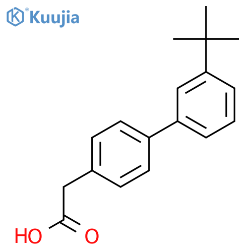 2-4-(3-tert-butylphenyl)phenylacetic acid structure