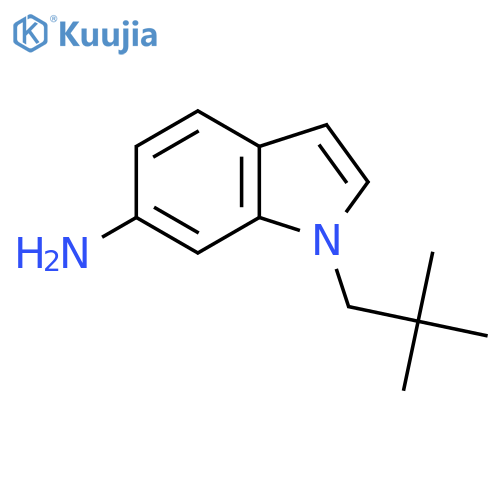 1-(2,2-dimethylpropyl)-1H-indol-6-amine structure
