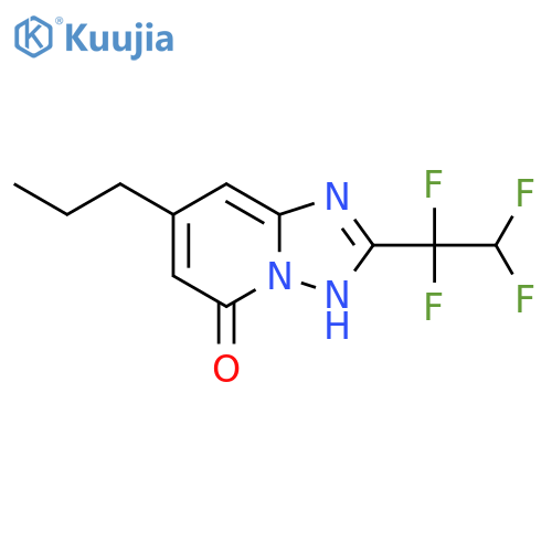 7-propyl-2-(1,1,2,2-tetrafluoroethyl)-1,2,4triazolo1,5-apyridin-5-ol structure