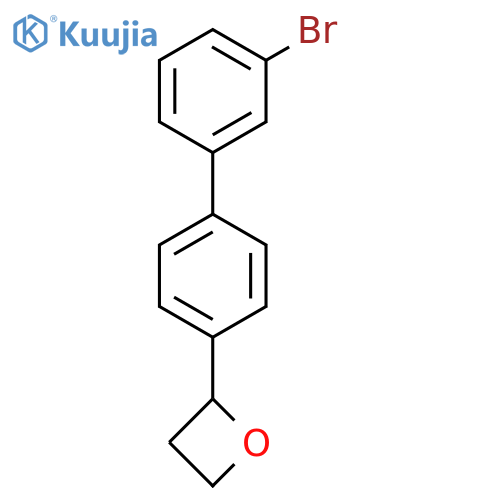2-[4-(3-Bromophenyl)phenyl]oxetane structure