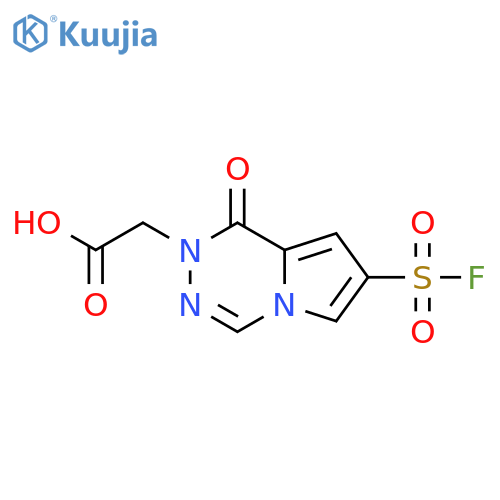 2-[7-(fluorosulfonyl)-1-oxo-1H,2H-pyrrolo[1,2-d][1,2,4]triazin-2-yl]acetic acid structure