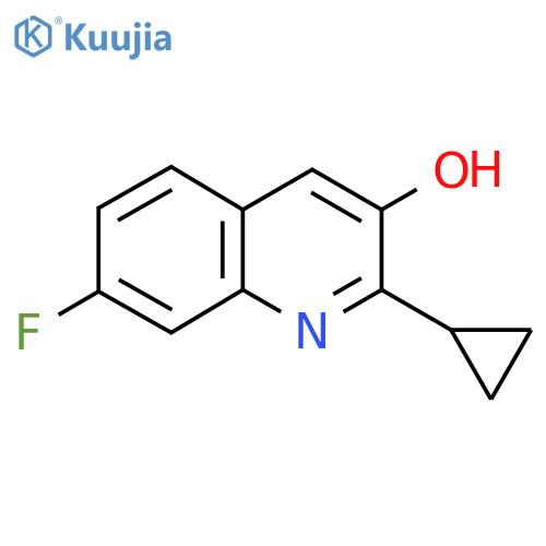 2-Cyclopropyl-7-fluoroquinolin-3-ol structure
