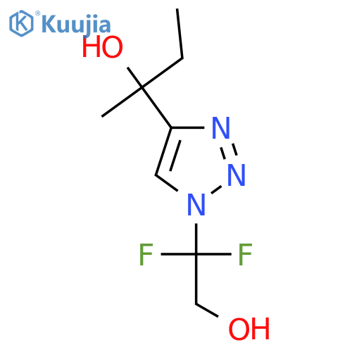 2-[1-(1,1-difluoro-2-hydroxyethyl)-1H-1,2,3-triazol-4-yl]butan-2-ol structure