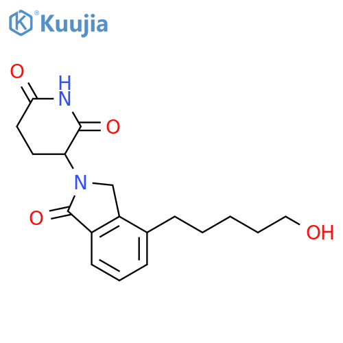 2,6-Piperidinedione, 3-[1,3-dihydro-4-(5-hydroxypentyl)-1-oxo-2H-isoindol-2-yl]- structure