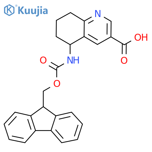 5-({(9H-fluoren-9-yl)methoxycarbonyl}amino)-5,6,7,8-tetrahydroquinoline-3-carboxylic acid structure