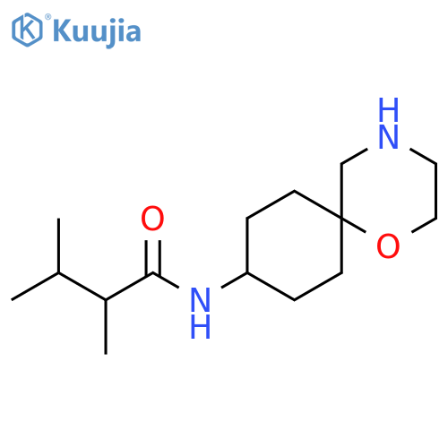 Butanamide, 2,3-dimethyl-N-1-oxa-4-azaspiro[5.5]undec-9-yl- structure