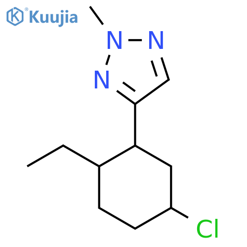4-(5-chloro-2-ethylcyclohexyl)-2-methyl-2H-1,2,3-triazole structure