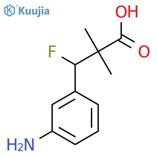 3-(3-Aminophenyl)-3-fluoro-2,2-dimethylpropanoic acid structure