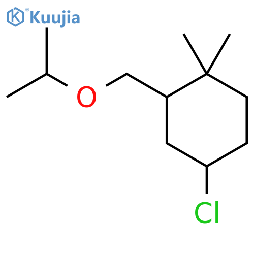 4-Chloro-1,1-dimethyl-2-[(propan-2-yloxy)methyl]cyclohexane structure