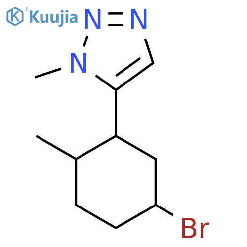 5-(5-bromo-2-methylcyclohexyl)-1-methyl-1H-1,2,3-triazole structure