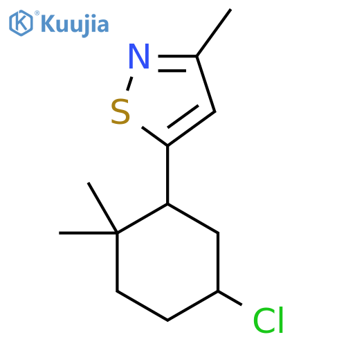 5-(5-Chloro-2,2-dimethylcyclohexyl)-3-methyl-1,2-thiazole structure