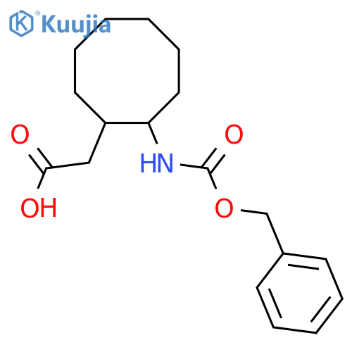 2-(2-{[(Benzyloxy)carbonyl]amino}cyclooctyl)acetic acid structure
