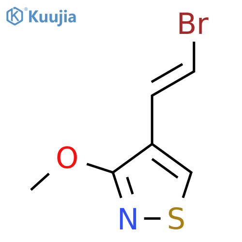 4-(2-Bromoethenyl)-3-methoxy-1,2-thiazole structure