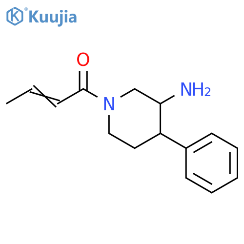 2-Buten-1-one, 1-(3-amino-4-phenyl-1-piperidinyl)- structure