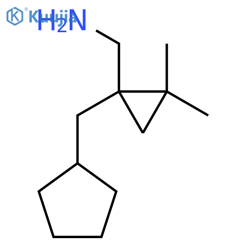 1-(cyclopentylmethyl)-2,2-dimethylcyclopropylmethanamine structure