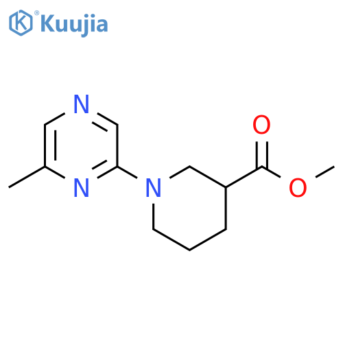 Methyl 1-(6-methylpyrazin-2-yl)piperidine-3-carboxylate structure