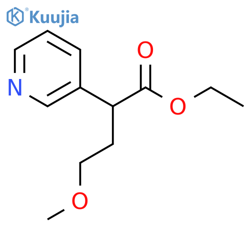 3-Pyridineacetic acid, α-(2-methoxyethyl)-, ethyl ester structure