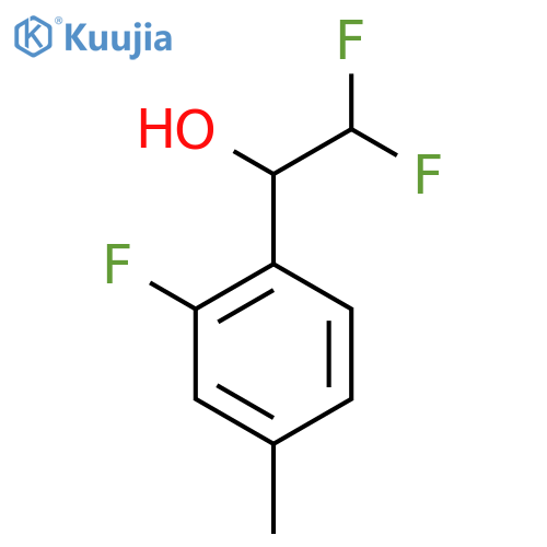 2,2-Difluoro-1-(2-fluoro-4-methylphenyl)ethan-1-ol structure
