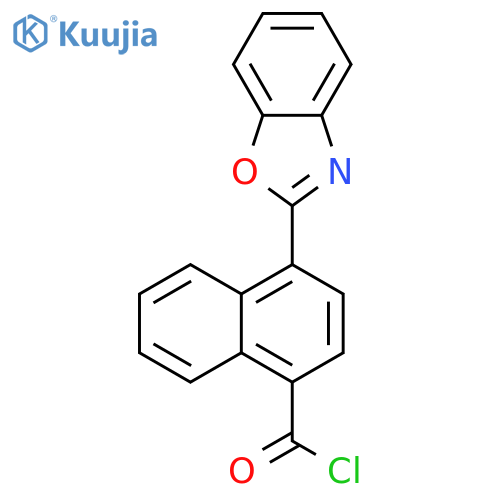 1-Naphthalenecarbonyl chloride, 4-(2-benzoxazolyl)- structure