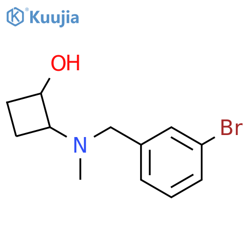 2-{(3-bromophenyl)methyl(methyl)amino}cyclobutan-1-ol structure