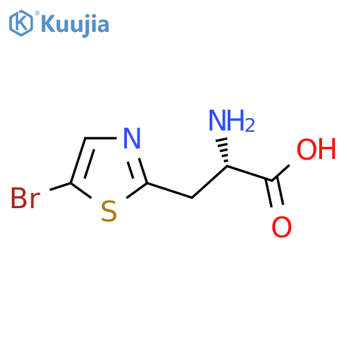 (2S)-2-amino-3-(5-bromo-1,3-thiazol-2-yl)propanoic acid structure