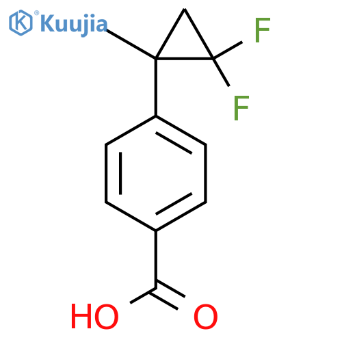 4-(2,2-difluoro-1-methylcyclopropyl)benzoic acid structure