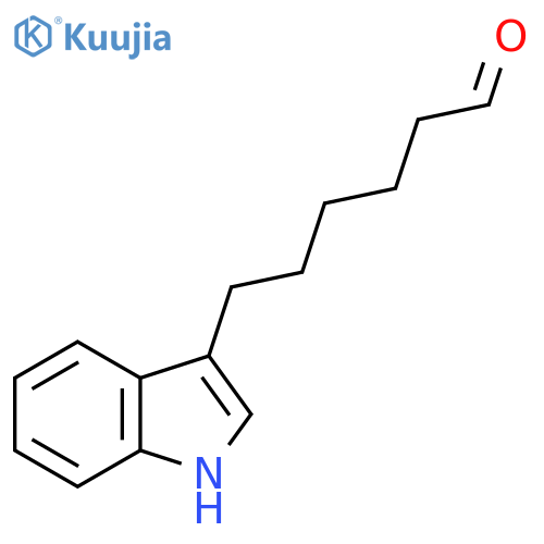6-(1H-indol-3-yl)hexanal structure