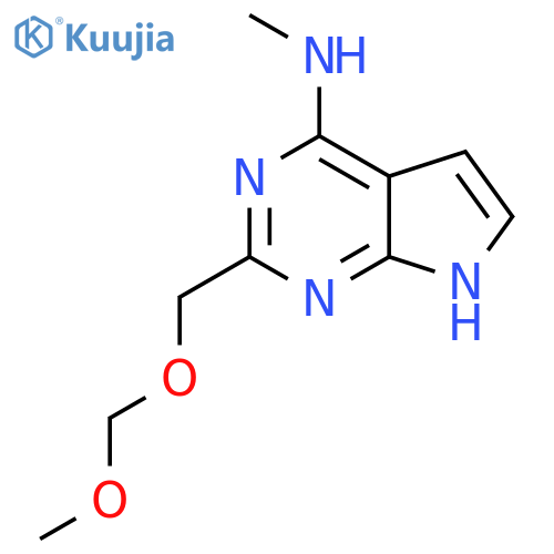 2-(methoxymethoxy)methyl-N-methyl-7H-pyrrolo2,3-dpyrimidin-4-amine structure