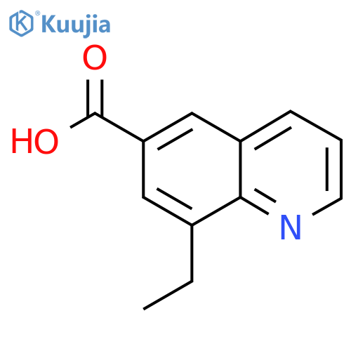 8-ethylquinoline-6-carboxylic acid structure