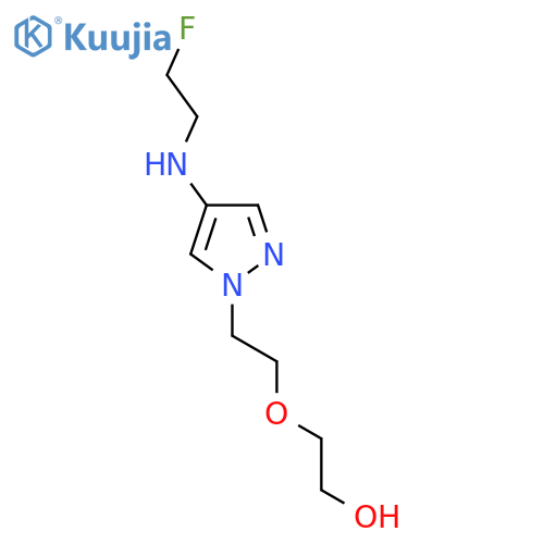 2-(2-{4-(2-fluoroethyl)amino-1H-pyrazol-1-yl}ethoxy)ethan-1-ol structure