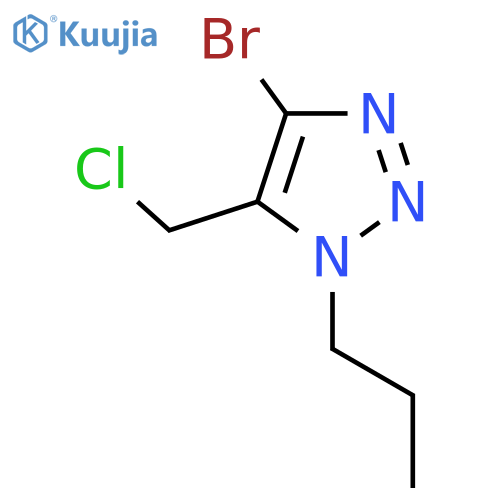 4-bromo-5-(chloromethyl)-1-propyl-1H-1,2,3-triazole structure