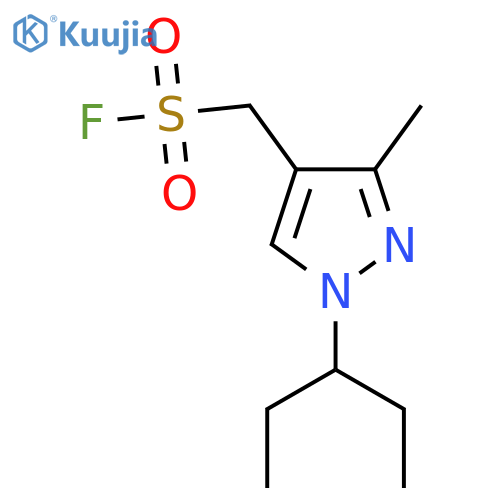 3-methyl-1-(pentan-3-yl)-1H-pyrazol-4-ylmethanesulfonyl fluoride structure