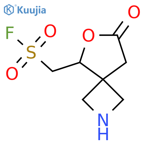 {7-oxo-6-oxa-2-azaspiro3.4octan-5-yl}methanesulfonyl fluoride structure