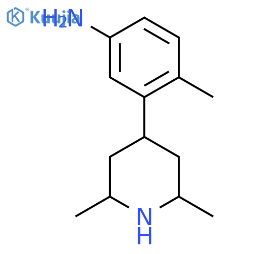 3-(2,6-dimethylpiperidin-4-yl)-4-methylaniline structure