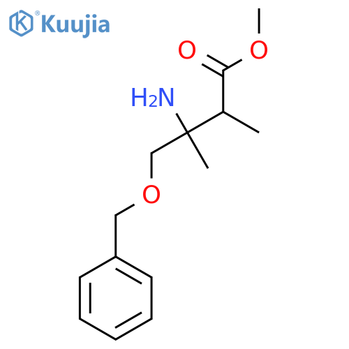 methyl 3-amino-4-(benzyloxy)-2,3-dimethylbutanoate structure