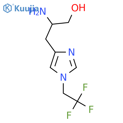 2-amino-3-1-(2,2,2-trifluoroethyl)-1H-imidazol-4-ylpropan-1-ol structure