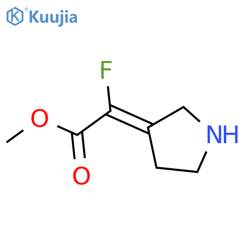methyl 2-fluoro-2-(pyrrolidin-3-ylidene)acetate structure