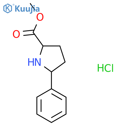 Methyl-5-Phenylpyrrolidine-2-Carboxylate Hydrochloride structure