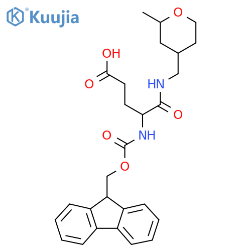 4-({(9H-fluoren-9-yl)methoxycarbonyl}amino)-4-{(2-methyloxan-4-yl)methylcarbamoyl}butanoic acid structure
