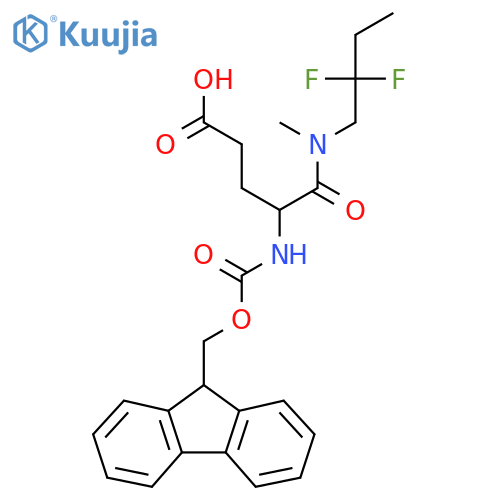 4-(2,2-difluorobutyl)(methyl)carbamoyl-4-({(9H-fluoren-9-yl)methoxycarbonyl}amino)butanoic acid structure
