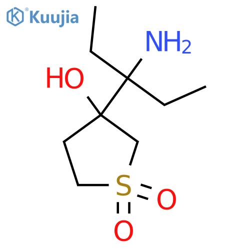3-(3-aminopentan-3-yl)-3-hydroxy-1lambda6-thiolane-1,1-dione structure