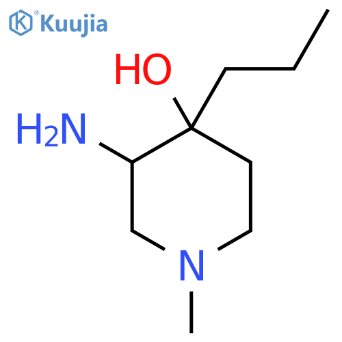 3-Amino-1-methyl-4-propylpiperidin-4-ol structure