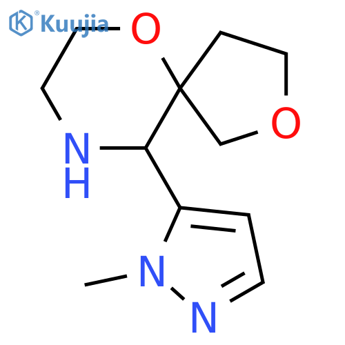 10-(1-methyl-1H-pyrazol-5-yl)-2,6-dioxa-9-azaspiro4.5decane structure