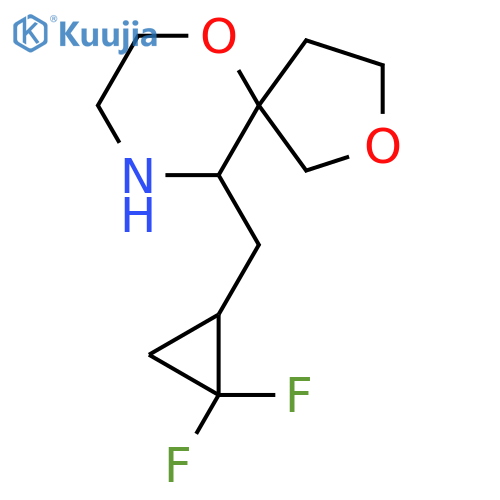 10-(2,2-difluorocyclopropyl)methyl-2,6-dioxa-9-azaspiro4.5decane structure