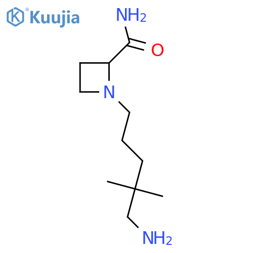 1-(5-amino-4,4-dimethylpentyl)azetidine-2-carboxamide structure